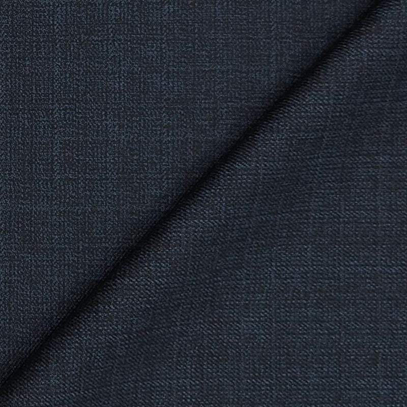 Trouser Fabric Reid & Taylor Polyester Viscose textured Color Prussian Blue