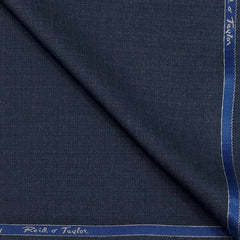 Trouser Fabric Reid & Taylor Polyester Viscose textured Color Slate Blue