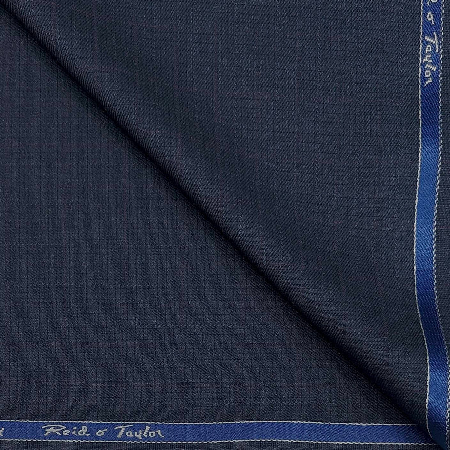 Trouser Fabric Reid & Taylor Polyester Viscose textured Color Slate Blue
