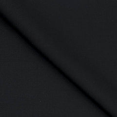 Trouser Fabric Reid & Taylor Super 100s Wool Blended Plain Colour Black
