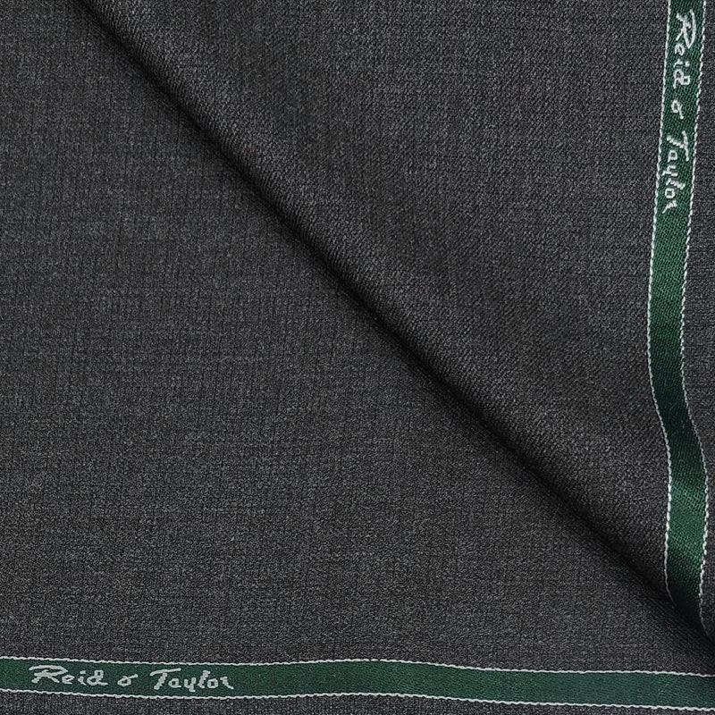 Trouser Fabric Reid & Taylor Polyester Viscose textured Color Light Charcoal Grey