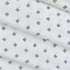Shirt Fabric Raymond 100% Cotton Print Colour White