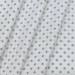 Shirt Fabric Raymond 100% Cotton Print Colour Light Purple