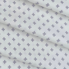 Shirt Fabric Raymond 100% Cotton Print Colour Light Purple
