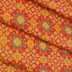 Shirt Fabric ManTire Polyester Viscose Digital Printed Color Apple Red
