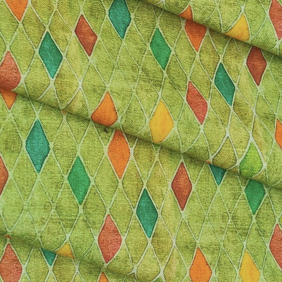Shirt Fabric ManTire Polyester Viscose Digital Printed Color Green