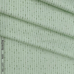 Shirt Fabric Raymond 100% Cotton Printed Colour Mint Green
