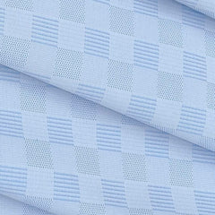 Shirt Fabric Raymond 100% Cotton Check Colour Powder Blue