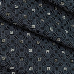 Shirt Fabric Raymond 100% Cotton Printed Colour Lead Grey