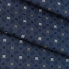 Shirt Fabric Raymond 100% Cotton Printed Colour Space Blue