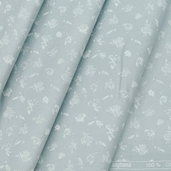 Shirt Fabric Raymond 100% Cotton Printed Colour Sky Blue