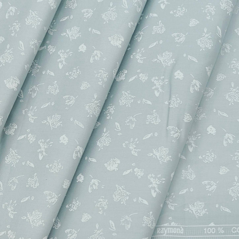 Shirt Fabric Raymond 100% Cotton Printed Colour Sky Blue