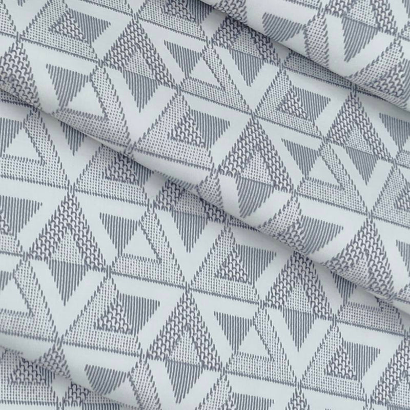 Shirt Fabric Raymond 100% Cotton Printed Colour Cloudy Grey N White