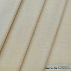 Shirt Fabric Raymond 100% Cotton Plain Colour Beige