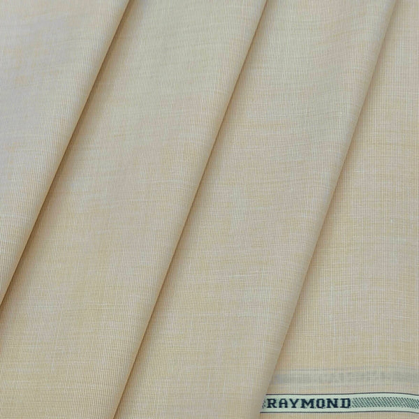 Shirt Fabric Raymond 100% Cotton Plain Colour Beige