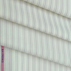 Shirt Fabric Raymond 100% Cotton Pin Lining Colour Cream N Beige