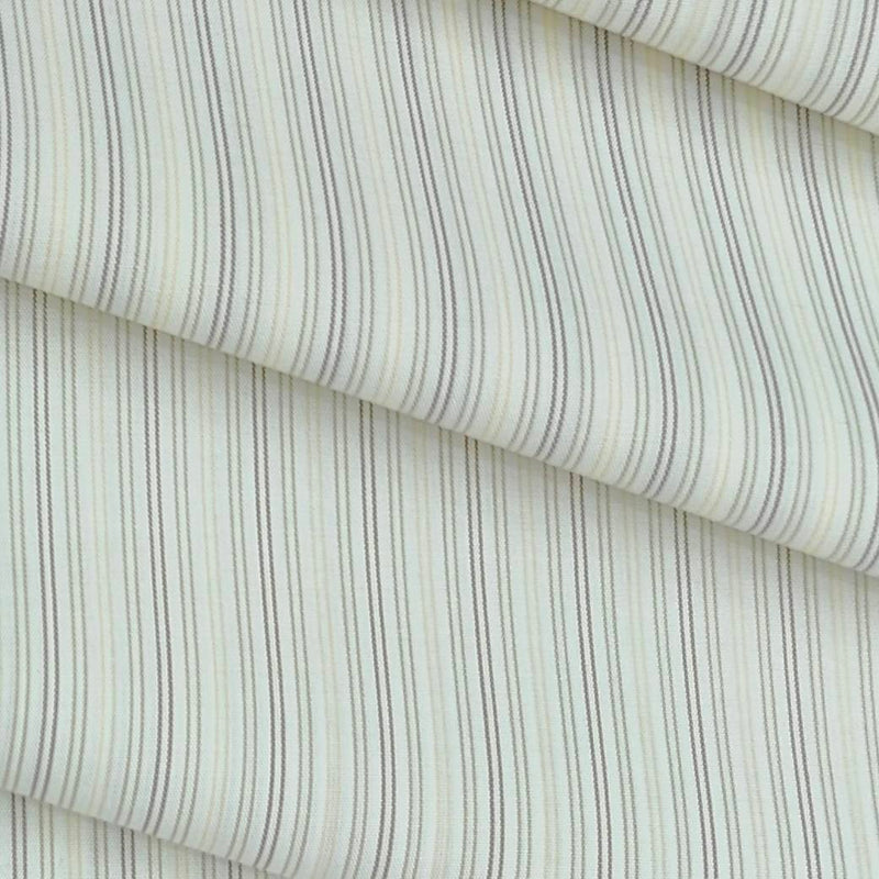 Shirt Fabric Raymond 100% Cotton Pin Lining Colour Cream N Beige