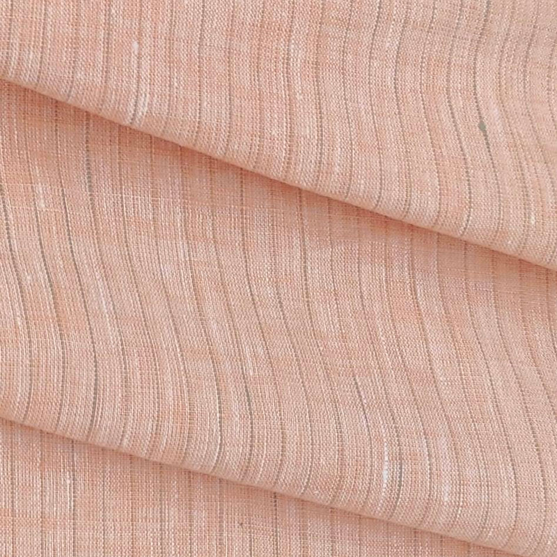 Shirt Fabric Linen Club 80 LEA Pure Linen Lining Colour Salmon Pink