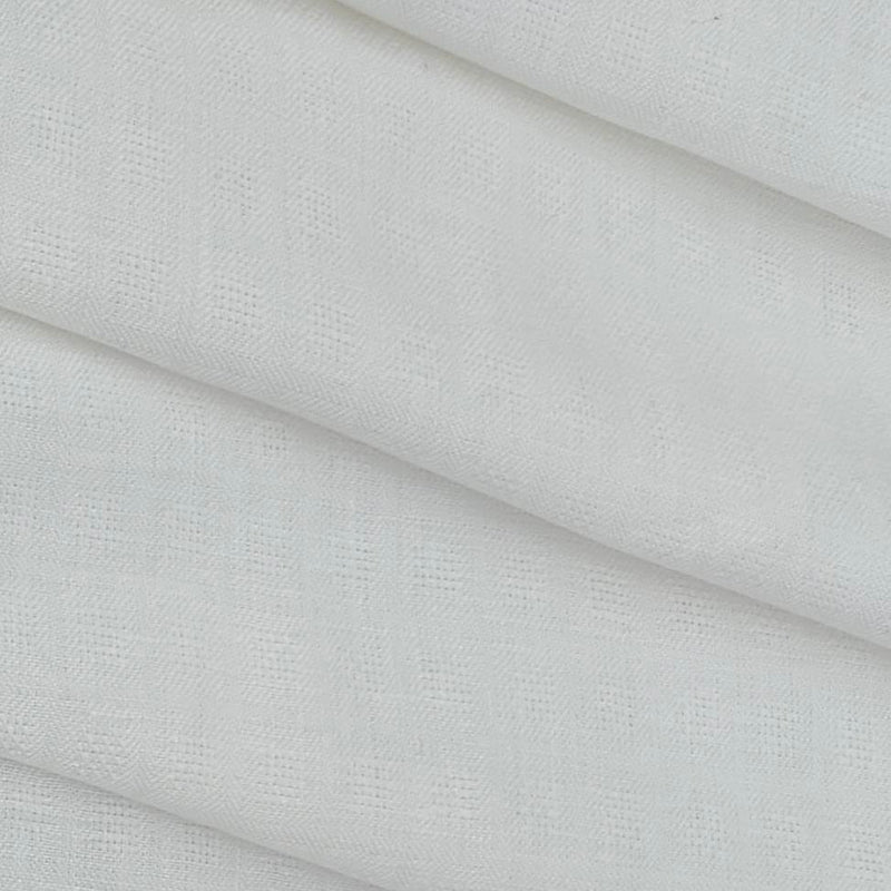 Shirt Fabric Solino Pure Linen Dobby Colour Off White