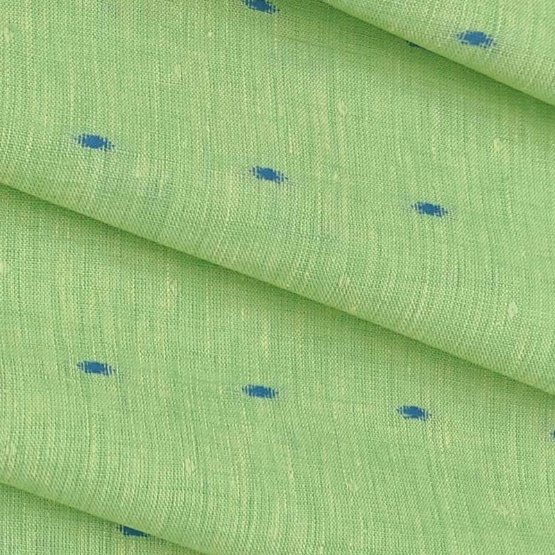 Shirt Fabric Raymond Pure Linen Dobby Colour Mantis Green