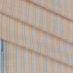 Shirt Fabric Arvind Cotton Blended Formal Lining Colour Apricot Orange