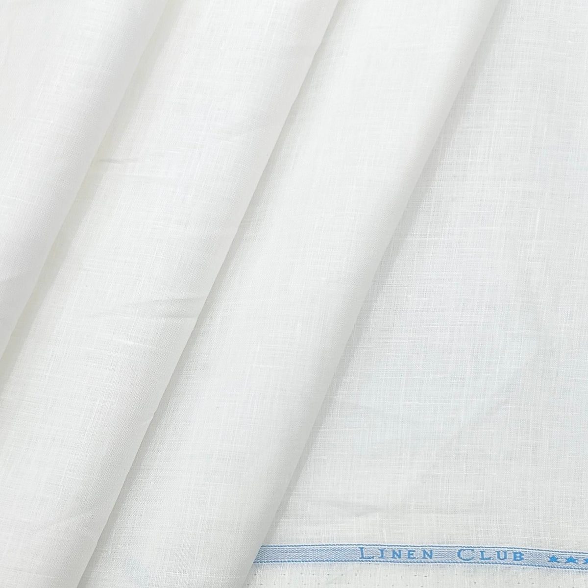 Shirt Fabric Linen Club Pure Linen 120Lea Premium Plain White