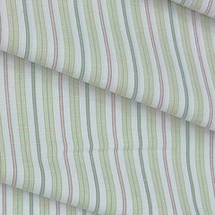 Shirt Fabric Arvind Cotton Blended Formal Lining Colour Gin Green N White