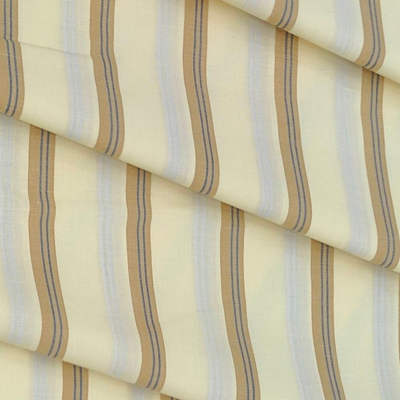 Shirt Fabric Arvind Cotton Blended Formal Lining Colour Beige N Brown Sugar