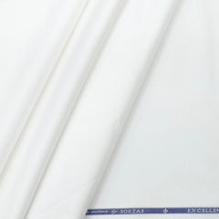 Shirt Fabric Soktas 200/2 Finest Giza Cotton Plain White