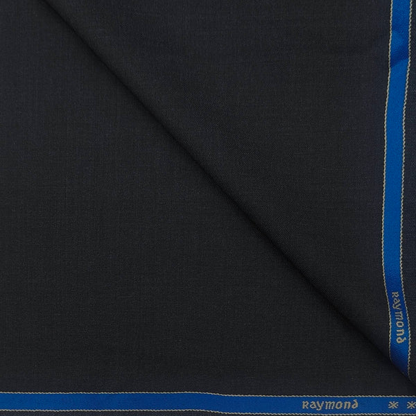 Trouser Fabric Raymond Wool Blended Plain Colour Lead Grey