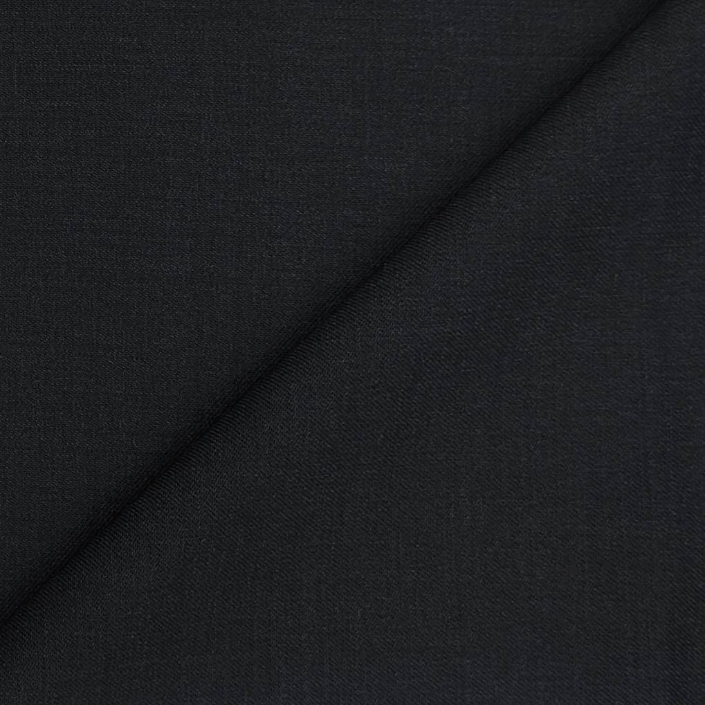 Trouser Fabric Raymond Wool Blended Plain Colour Lead Grey
