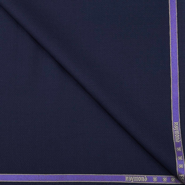 Trouser Fabric Raymond Wool Blended Dobby Colour Blue