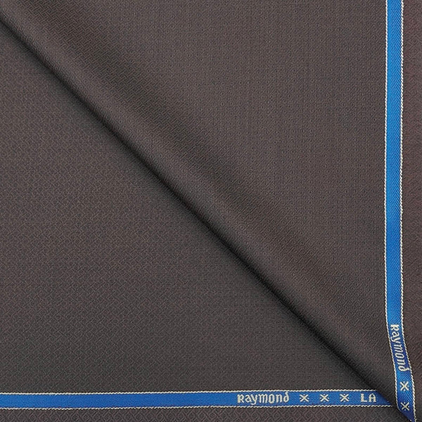 Trouser Fabric Raymond Wool Blended Dobby Colour Ysk Brown