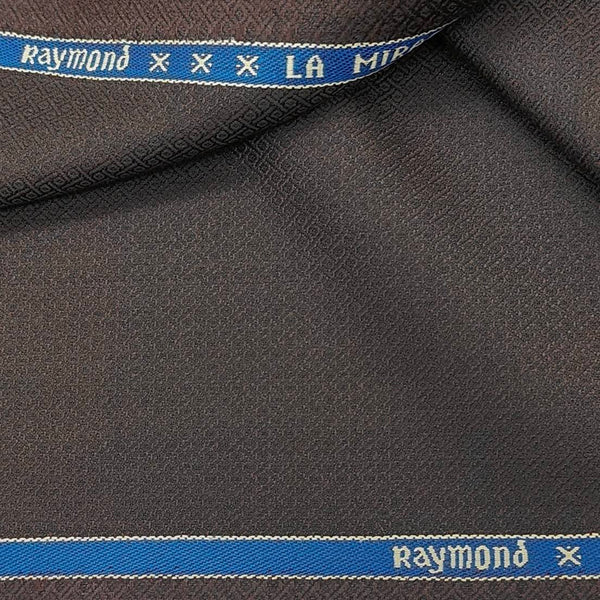 Trouser Fabric Raymond Wool Blended Dobby Colour Ysk Brown