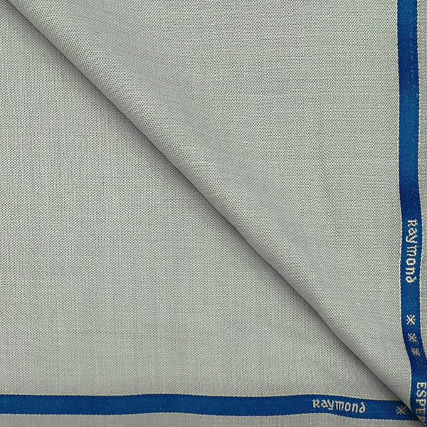 Trouser Fabric Raymond Wool Blended Plain Colour Off White