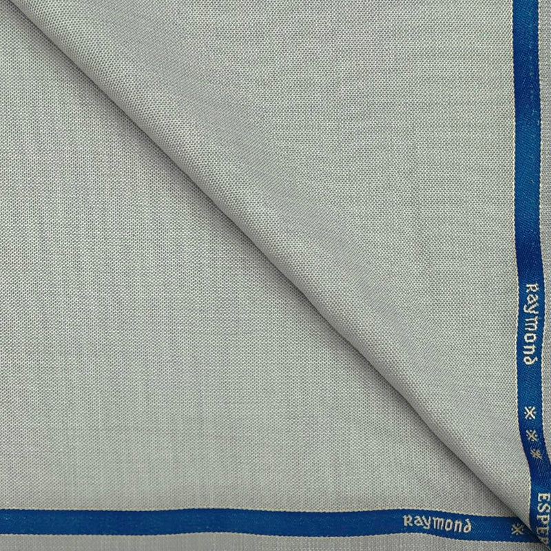 Trouser Fabric Raymond Wool Blended Plain Colour Off White