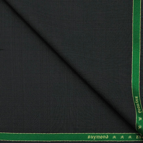 Trouser Fabric Raymond Wool Blended Check Colour Ash Green