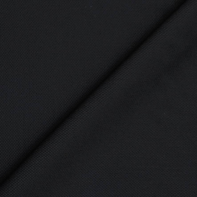 Trouser Fabric Raymond Wool Blended Pin Dotted Colour Black