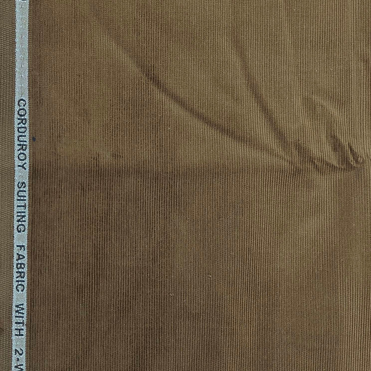 Corduroy Donear Pure Cotton stretchable Trouser Fabric Colour Raw Umber Brown
