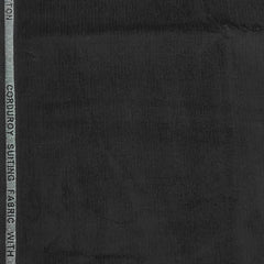 Corduroy Donear Pure Cotton stretchable Trouser Fabric Colour Licorice Black