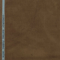 Corduroy Donear Pure Cotton stretchable Trouser Fabric Colour Russet Brown