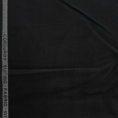 Corduroy Donear Pure Cotton stretchable Trouser Fabric Colour Black