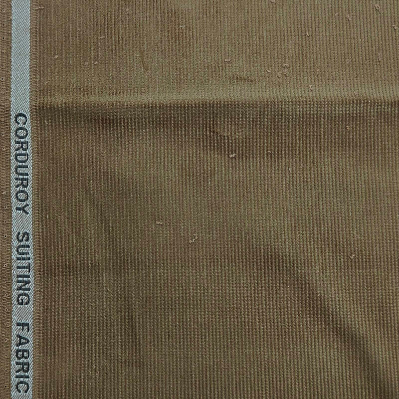 Corduroy Donear Pure Cotton stretchable Trouser Fabric Colour Peanut Brown
