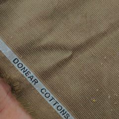 Corduroy Donear Pure Cotton stretchable Trouser Fabric Colour Peanut Brown