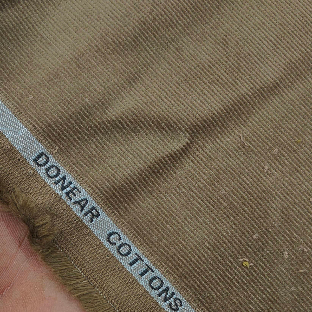 Corduroy Donear Pure Cotton stretchable Trouser Fabric Colour Peanut Brown