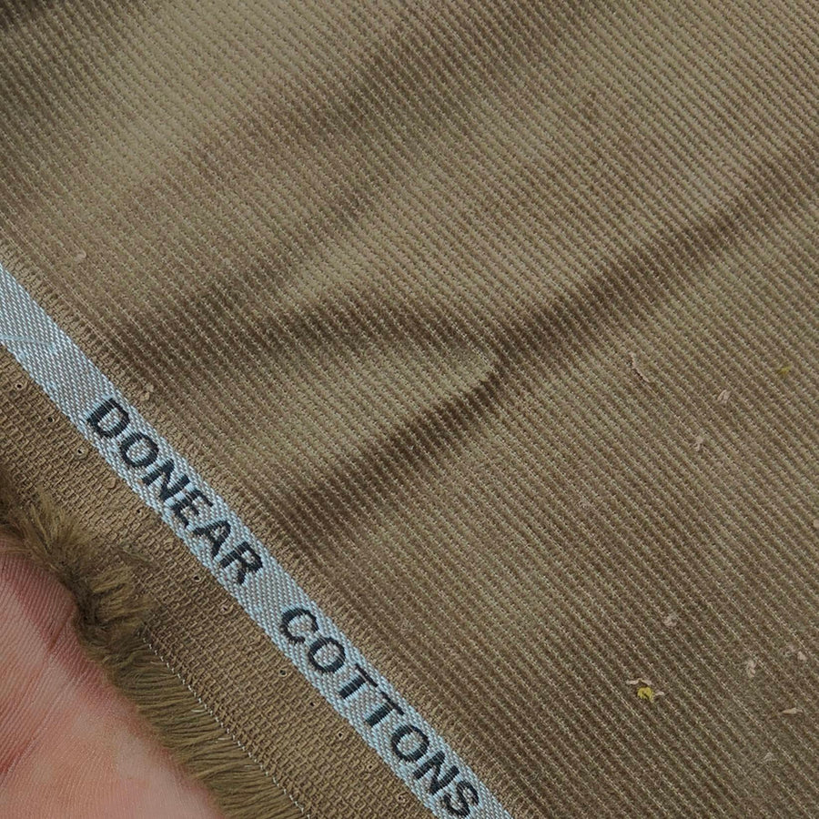 Corduroy Donear Pure Cotton stretchable Trouser Fabric Colour Peanut Brown