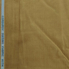 Corduroy Donear Pure Cotton stretchable Trouser Fabric Colour Camel Brown