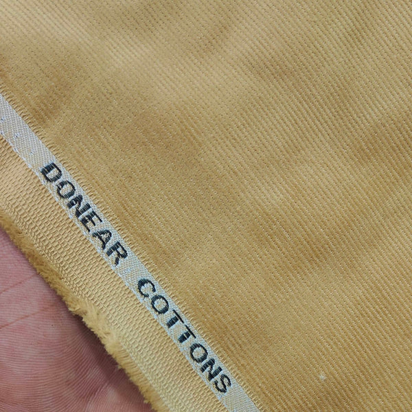 Corduroy Donear Pure Cotton stretchable Trouser Fabric Colour Birdseed Brown