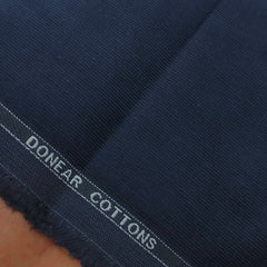 Corduroy Donear Pure Cotton stretchable Trouser Fabric Colour Denim Blue