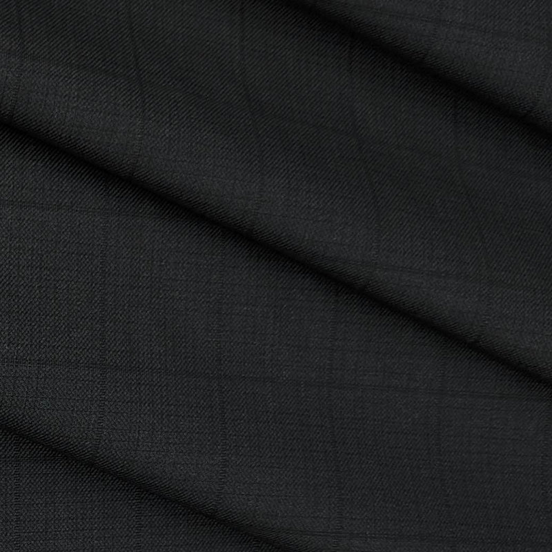 Trouser Fabric Raymond PV Check Colour Charcoal Grey